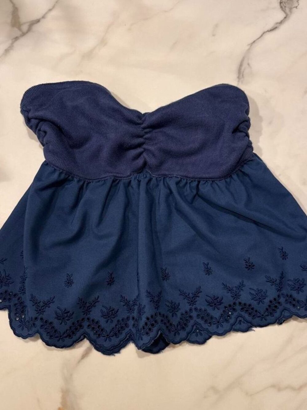 Wild Fable navy strapless top